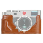 Base de Capa Metade para Câmara em Couro PU com Rosca 1/4 polegadas para Leica M9, Para Leica M9