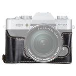 Base de Estojo Metade de Câmara em Pele PU com Rosca de 1/4 polegadas para FUJIFILM X-T10 / X-T20, Para FUJIFILM XT10, Para FUJIFILM XT10
