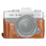 Base de Estojo Metade de Câmara em Pele PU com Rosca de 1/4 polegadas para FUJIFILM X-T10 / X-T20, Para FUJIFILM XT10, Para FUJIFILM XT10