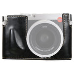 Base de Estojo Metade para Câmara em Pele PU com Rosca de 1/4 polegada para Leica Q (Typ 116), Para Leica Q