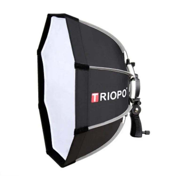 Difusor Softbox Octagonal Parabólico Speedlite TRIOPO KS55 de 55cm com Suporte e Punho de Montagem, KS55
