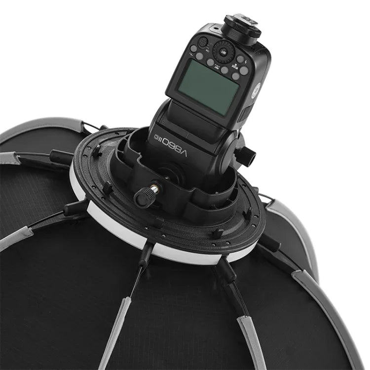 Difusor Softbox Octagonal Parabólico TRIOPO KS90 90cm para Flash Speedlite com Suporte e Punho, KS90