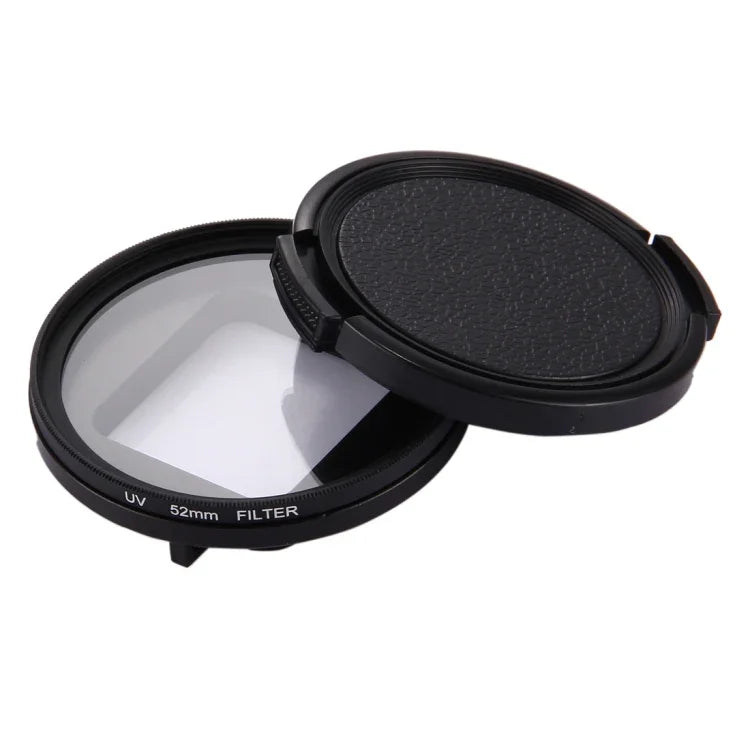 Filtro de Lente UV Redondo 3 em 1 52mm com Tampa para GoPro HERO7 Black/6 /5, Filtro UV 52mm