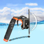 Disparador do Obturador + Tampa Transparente para Lente Dome Port + Empunhadura Flutuante para Mergulho com Vara de Flutuabilidade com Correia Ajustável Anti-perda & Parafuso & Chave para GoPro HERO7 /6 /5, Tampa Transparente + Empunhadura