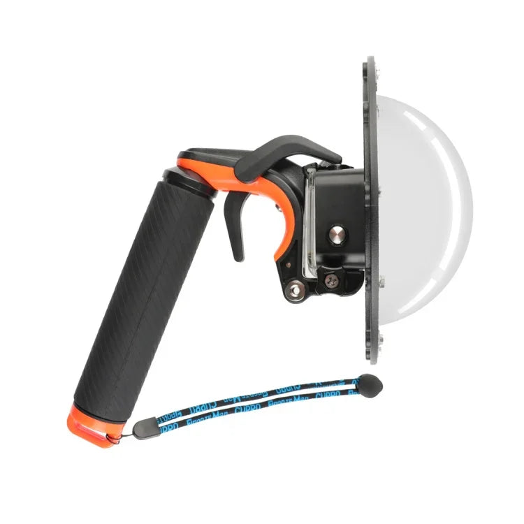Disparador do Obturador + Tampa Transparente para Lente Dome Port + Empunhadura Flutuante para Mergulho com Vara de Flutuabilidade com Correia Ajustável Anti-perda & Parafuso & Chave para GoPro HERO7 /6 /5, Tampa Transparente + Empunhadura