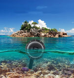 Disparador do Obturador + Tampa Transparente para Lente Dome Port + Empunhadura Flutuante para Mergulho com Vara de Flutuabilidade com Correia Ajustável Anti-perda & Parafuso & Chave para GoPro HERO7 /6 /5, Tampa Transparente + Empunhadura