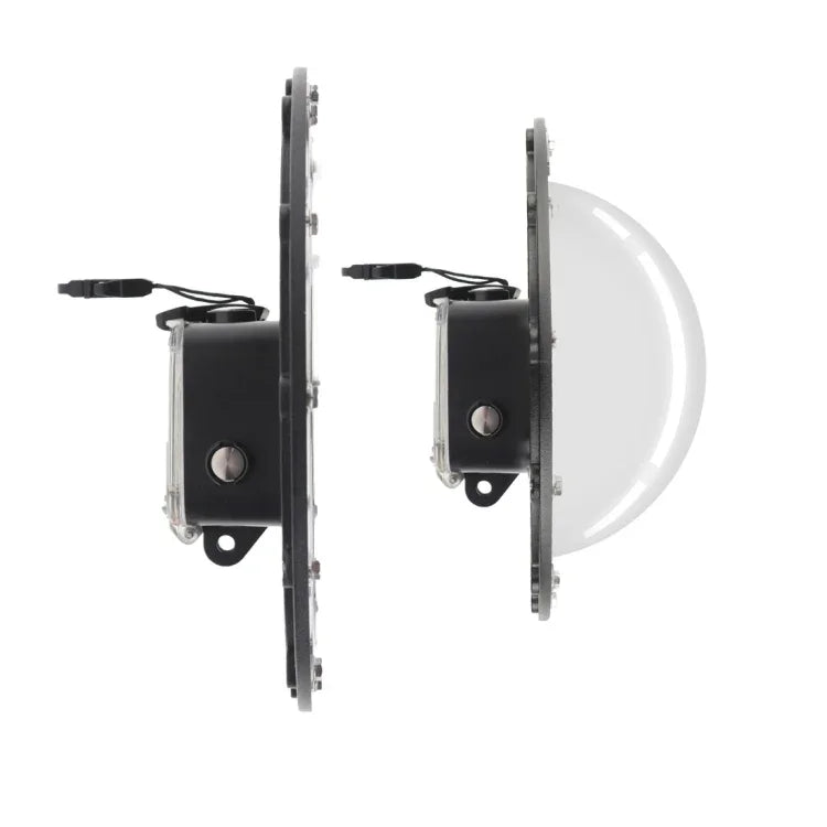 Disparador do Obturador + Tampa Transparente para Lente Dome Port + Empunhadura Flutuante para Mergulho com Vara de Flutuabilidade com Correia Ajustável Anti-perda & Parafuso & Chave para GoPro HERO7 /6 /5, Tampa Transparente + Empunhadura