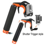 Disparador do Obturador + Tampa Transparente para Lente Dome Port + Empunhadura Flutuante para Mergulho com Vara de Flutuabilidade com Correia Ajustável Anti-perda & Parafuso & Chave para GoPro HERO7 /6 /5, Tampa Transparente + Empunhadura
