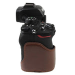 Base de Estojo Metade para Câmara em Pele PU com Rosca 1/4 polegada para Nikon Z50, Para Nikon Z50