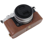 Base de Estojo Metade para Câmara em Pele PU com Rosca 1/4 polegada para Nikon Z fc, Para Nikon Z fc