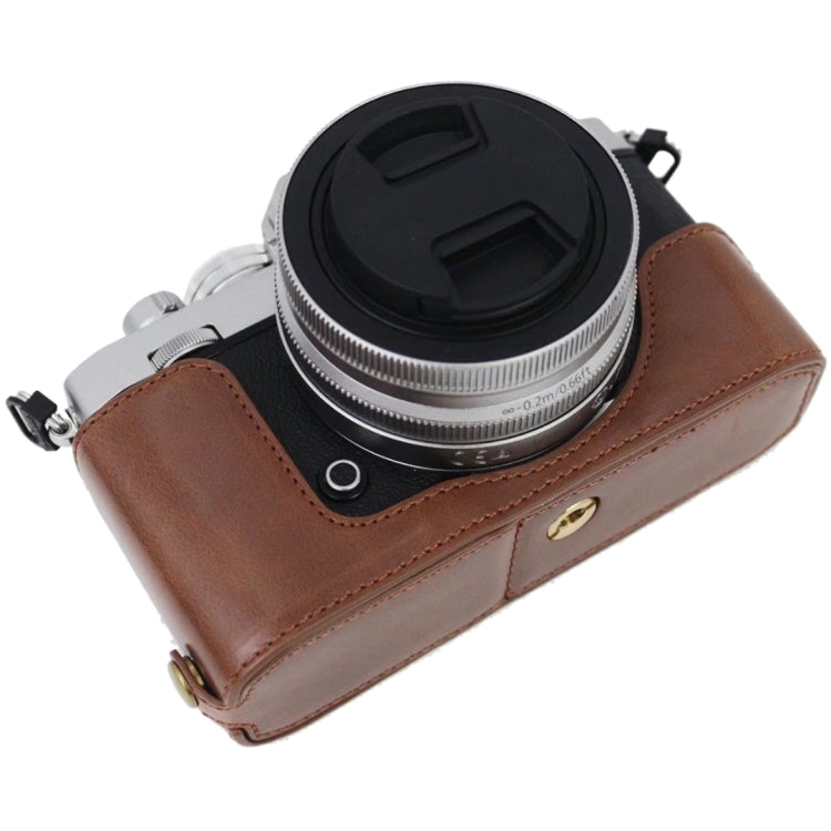Base de Estojo Metade para Câmara em Pele PU com Rosca 1/4 polegada para Nikon Z fc, Para Nikon Z fc