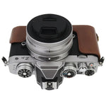 Base de Estojo Metade para Câmara em Pele PU com Rosca 1/4 polegada para Nikon Z fc, Para Nikon Z fc