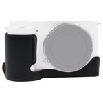 Base de Capa Metade para Câmara em Pele PU com Rosca 1/4 polegada para Sony ZV-E10 / ZV-E10L, Para Sony ZV-E10