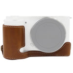 Base de Capa Metade para Câmara em Pele PU com Rosca 1/4 polegada para Sony ZV-E10 / ZV-E10L, Para Sony ZV-E10