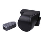 Bolsa de Estojo para Câmara em Pele PU com Alça para Canon EOS M200 (Objetiva 15-55mm)