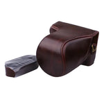 Bolsa de Estojo para Câmara em Pele PU com Alça para Canon EOS M200 (Objetiva 15-55mm)