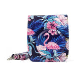 Bolsa Protetora para Câmara em Pele PU com Padrão de Flamingo para Câmara FUJIFILM Instax Mini90, Flamingo