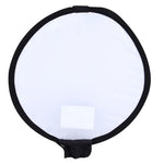 Softbox Dobrável Universal Estilo Redondo 30cm para Flash, Sem Suporte para Luz de Flash (Preto + Branco), Estilo Redondo 30cm