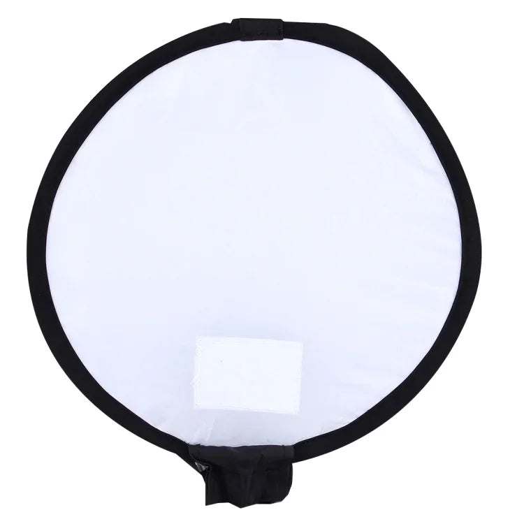 Softbox Dobrável Universal Estilo Redondo 30cm para Flash, Sem Suporte para Luz de Flash (Preto + Branco), Estilo Redondo 30cm