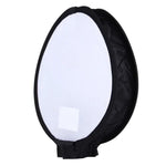 Softbox Dobrável Universal Estilo Redondo 30cm para Flash, Sem Suporte para Luz de Flash (Preto + Branco), Estilo Redondo 30cm