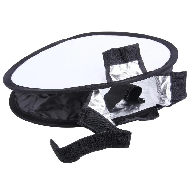 Softbox Dobrável Universal Estilo Redondo 30cm para Flash, Sem Suporte para Luz de Flash (Preto + Branco), Estilo Redondo 30cm