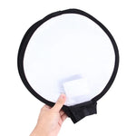 Softbox Dobrável Universal Estilo Redondo 30cm para Flash, Sem Suporte para Luz de Flash (Preto + Branco), Estilo Redondo 30cm