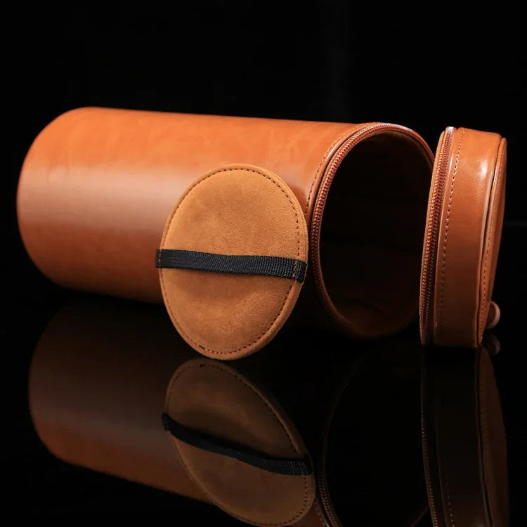 Estojo Extra Grande para Lentes com Fecho em Couro PU para Lentes DSLR, Tamanho: 24,5*10,5*10,5cm, 24,5 x 10,5cm (Castanho), 24,5 x 10,5cm (Café), 24,5 x 10,5cm (Preto)