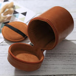 Estojo Médio para Lentes com Fecho em Couro PU para Lentes DSLR, Tamanho: 13x9x9cm, 13 x 9cm (Castanho), 13 x 9cm (Café), 13 x 9cm (Preto)