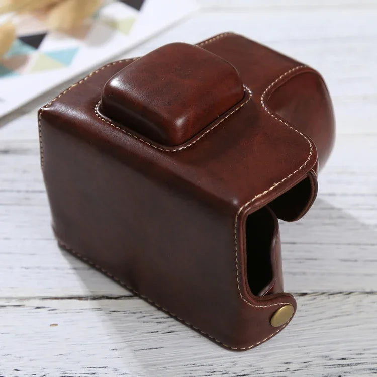 Capa de Couro PU para Câmara Corpo Inteiro com Alça para Olympus EPL7 / EPL8, Para Olympus EPL8