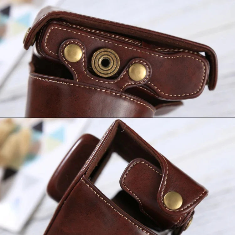Capa de Couro PU para Câmara Corpo Inteiro com Alça para Olympus EPL7 / EPL8, Para Olympus EPL8