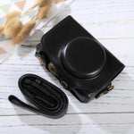 Capa de Couro PU para Câmara Corpo Inteiro com Alça para Canon PowerShot SX730 HS / SX720 HS, Para SX730 HS
