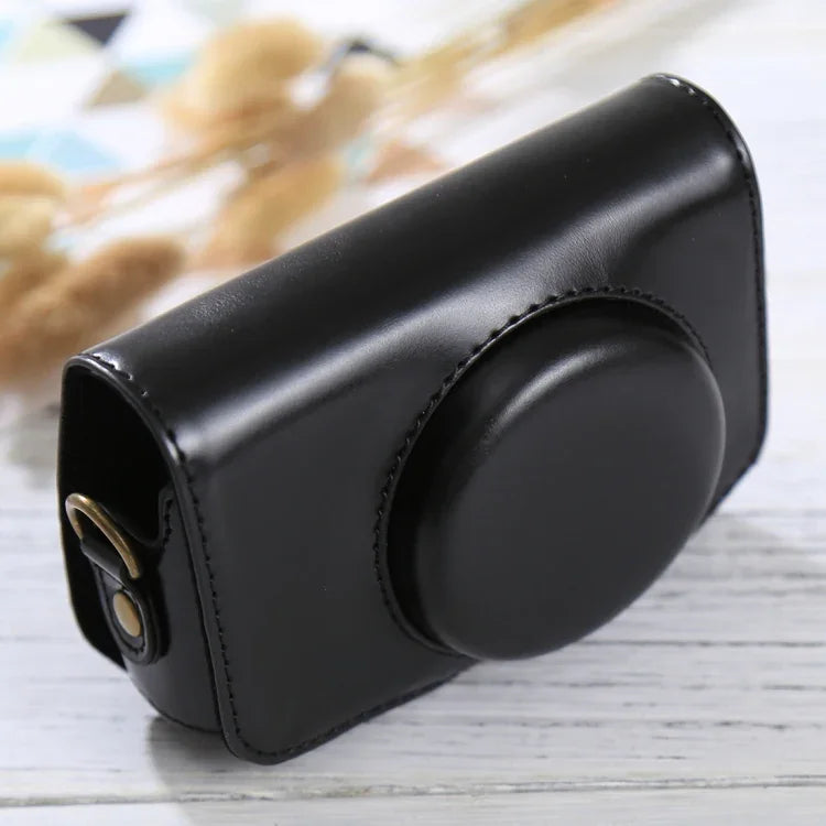 Capa de Couro PU para Câmara Corpo Inteiro com Alça para Canon PowerShot SX730 HS / SX720 HS, Para SX730 HS
