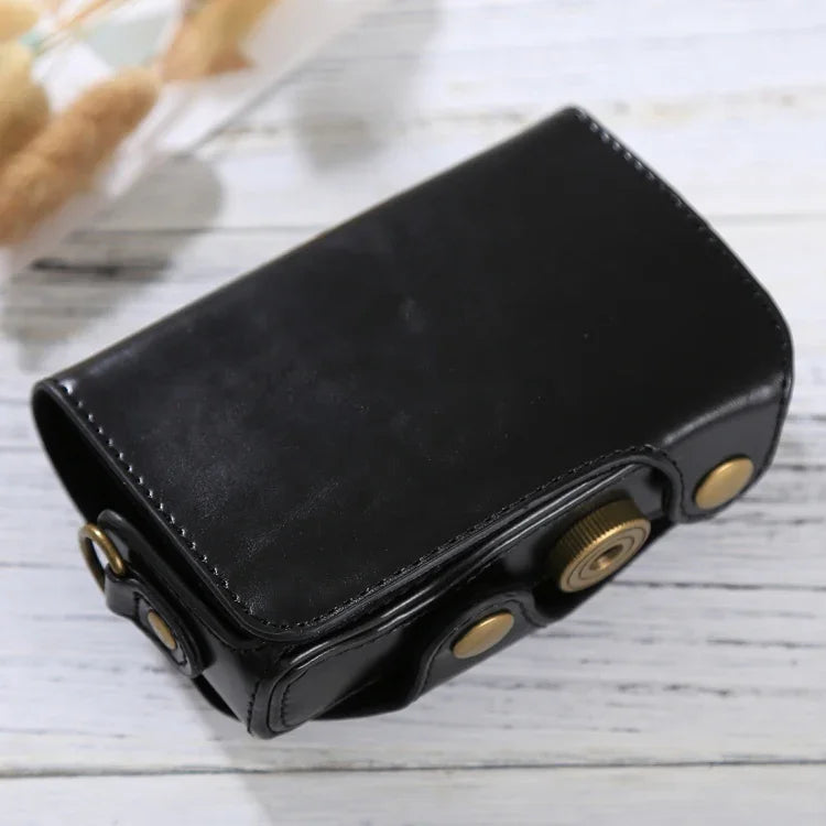 Capa de Couro PU para Câmara Corpo Inteiro com Alça para Canon PowerShot SX730 HS / SX720 HS, Para SX730 HS