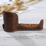 1/4 inch Thread PU Leather Camera Half Case Base for Sony ILCE-5100 / A5100, For Sony A5100