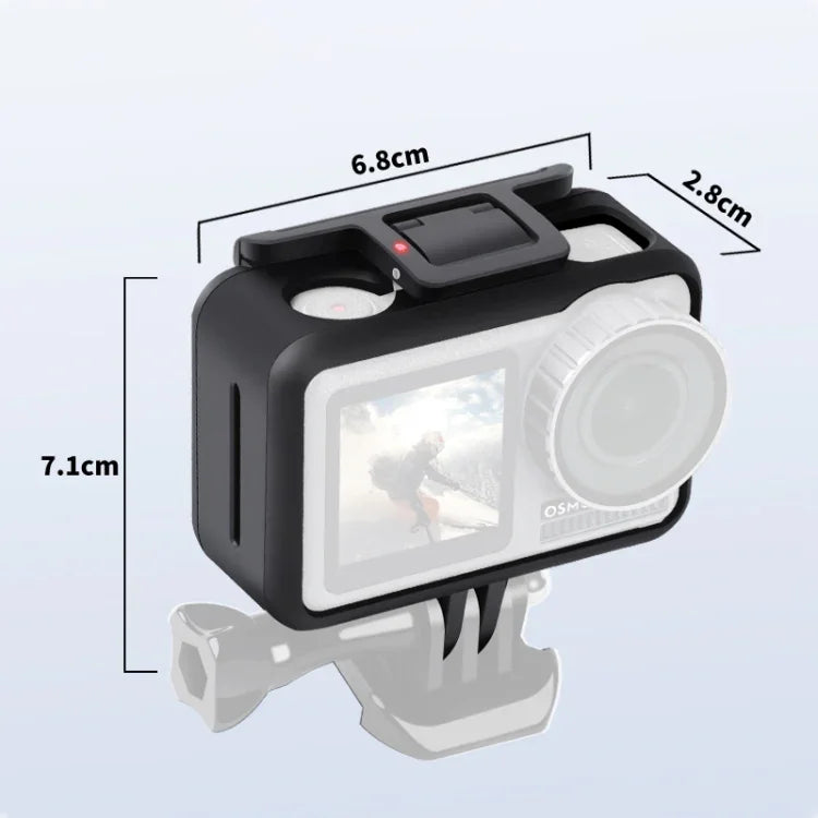Estojo Protetor Anti-impactos PC+ABS para Câmara Desportiva DJI Osmo Action 1, PC+ABS