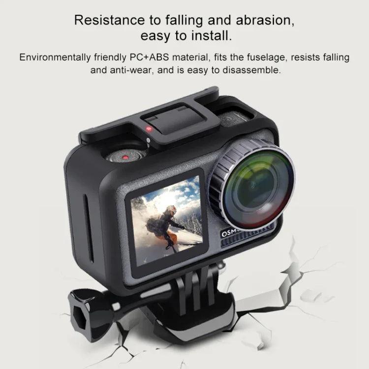 Estojo Protetor Anti-impactos PC+ABS para Câmara Desportiva DJI Osmo Action 1, PC+ABS