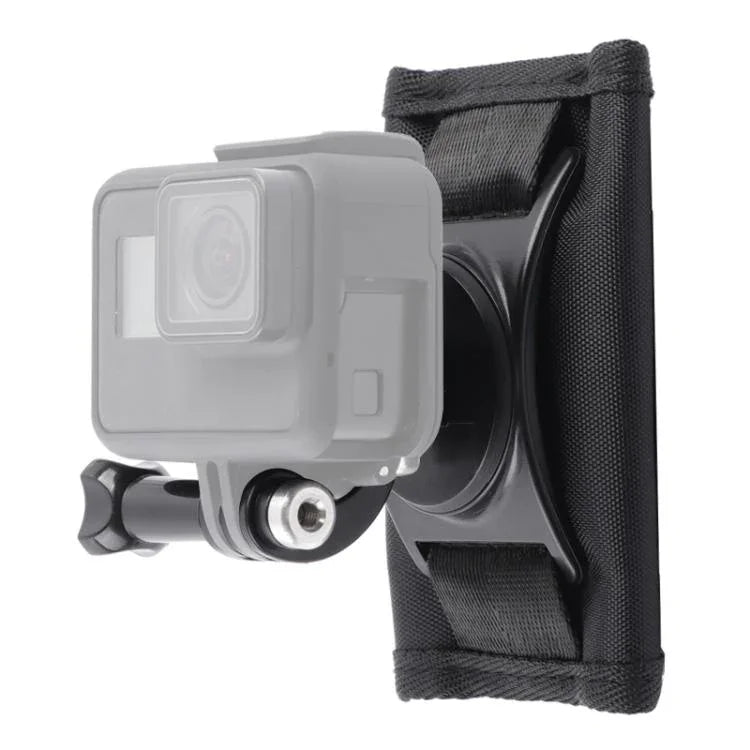 Suporte de Mochila com Fixador de Gancho e Argola para Montagem com Parafuso para GoPro, Insta360, DJI e Outras Câmaras de Ação