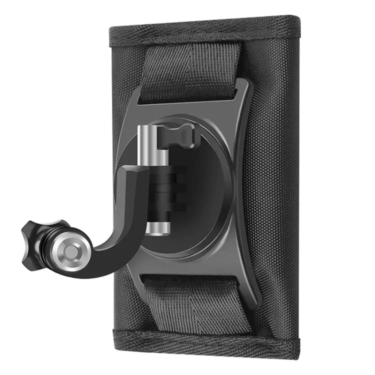 Suporte de Mochila com Fixador de Gancho e Argola para Montagem com Parafuso para GoPro, Insta360, DJI e Outras Câmaras de Ação