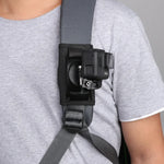 Suporte de Mochila com Fixador de Gancho e Argola para Montagem com Parafuso para GoPro, Insta360, DJI e Outras Câmaras de Ação