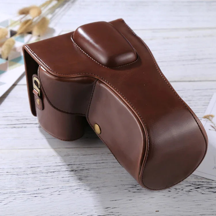 Bolsa de Capa Completa para Câmara em Pele PU para Nikon D5300 / D5200 / D5100 (Objetivas 18-55mm / 18-105mm / 18-140mm), Para D5300
