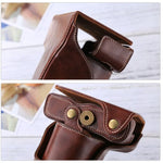 Bolsa de Capa Completa para Câmara em Pele PU com Correia para FUJIFILM X-A3 / X-A2/ X-M1 / X-A10 (Objetivas 16-50mm / 18-55mm / XF 35mm), Para FUJI X-A3