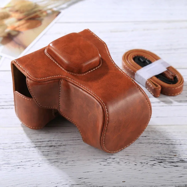 Bolsa de Couro PU para Câmara com Corpo Inteiro e Alça para FUJIFILM XT10 / XT20 (Objetiva 16-50mm / 18-55mm), Para FUJI XT10, Para FUJI XT10