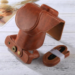 Bolsa de Couro PU para Câmara com Corpo Inteiro e Alça para FUJIFILM XT10 / XT20 (Objetiva 16-50mm / 18-55mm), Para FUJI XT10, Para FUJI XT10