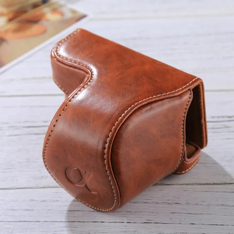 Bolsa de Capa Completa para Câmara em Pele PU com Correia para Sony A5100 / A5000 / NEX-3N (Lente 16-50mm / 40.5mm), Para Sony A5000, Para A5100