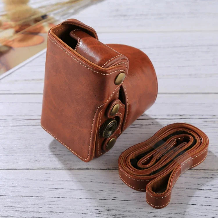 Bolsa de Capa Completa para Câmara em Pele PU com Correia para Sony A5100 / A5000 / NEX-3N (Lente 16-50mm / 40.5mm), Para Sony A5000, Para A5100