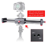 YELANGU YLG0109I Trilho Deslizante de 50cm / 100cm (Instala em Tripé) para Câmaras DSLR / SLR / Vídeo, 50cm / 100cm