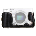 Base de Estojo Metade de Câmara em Pele PU com Rosca 1/4 polegadas para FUJIFILM X-A3 / X-A10, Para FUJIFILM XA3