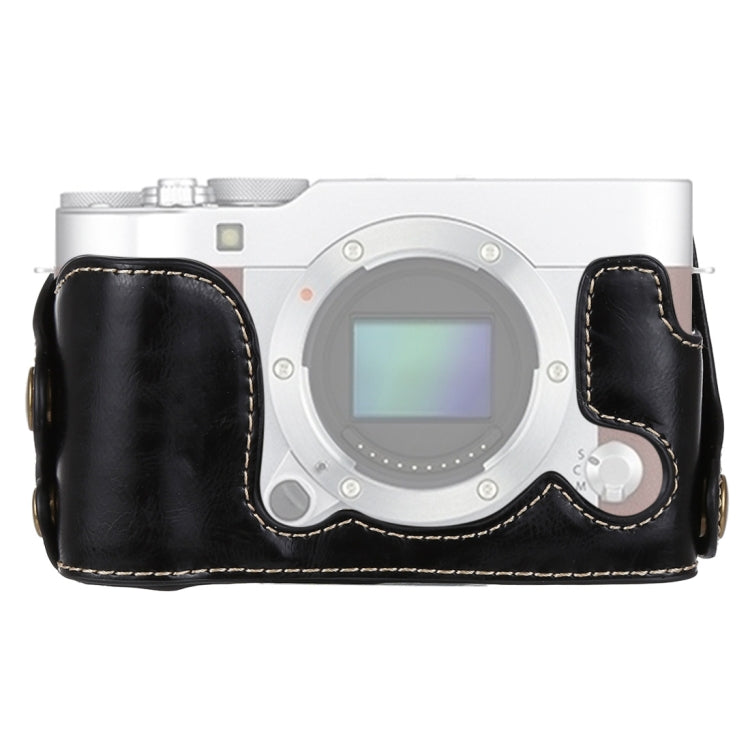 Base de Estojo Metade de Câmara em Pele PU com Rosca 1/4 polegadas para FUJIFILM X-A3 / X-A10, Para FUJIFILM XA3