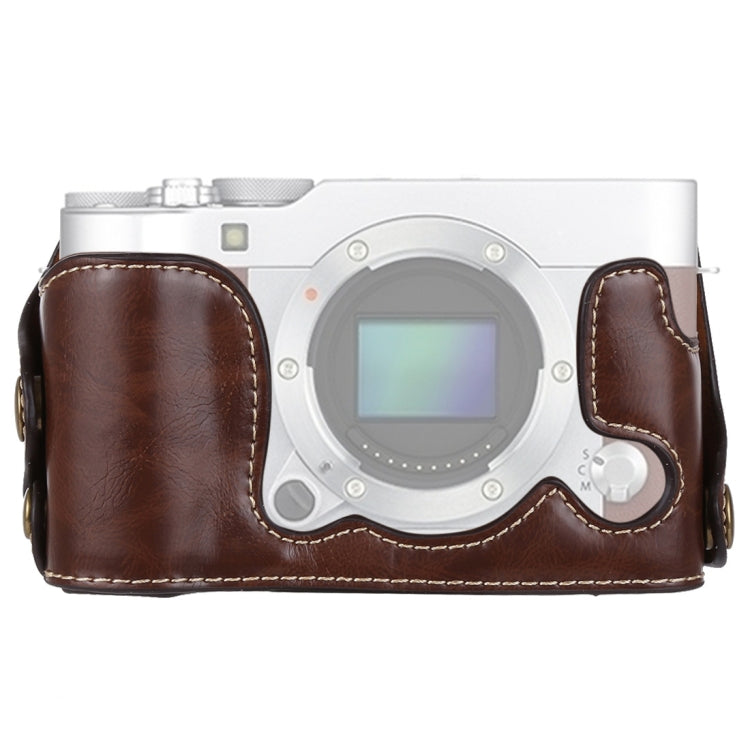 Base de Estojo Metade de Câmara em Pele PU com Rosca 1/4 polegadas para FUJIFILM X-A3 / X-A10, Para FUJIFILM XA3