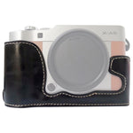Base de Capa Metade para Câmara em Pele PU com Rosca 1/4 polegadas para FUJIFILM X-A5 / X-A20, Para FUJIFILM XA5